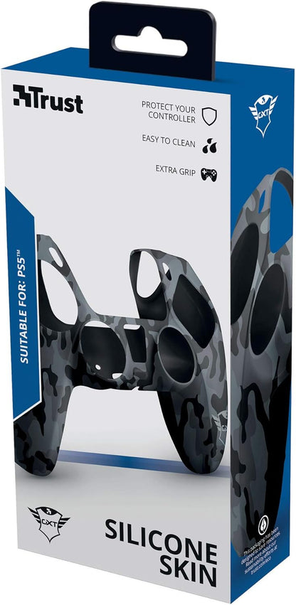 Trust Gaming GXT 748 PS5 Controller Skin, Anti-slip Silicone Cover Case for DualSense Controller PlayStation 5 - Black