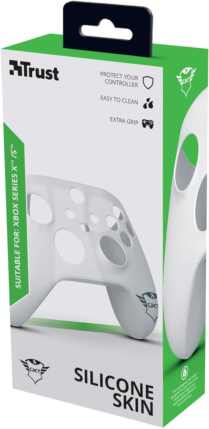 Trust Gaming GXT 749 Xbox Controller Skin, Anti-slip Silicone Cover Case for Xbox Series X (S) Controller - Transparent