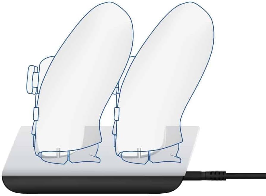 Trust Gaming GXT 254 Duo Charging Dock for PS5 Controllers, USB Powered, Dualsense Charger Twin Docking Station with Light Indicators - White