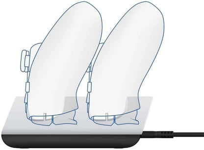 Trust Gaming GXT 254 Duo Charging Dock for PS5 Controllers, USB Powered, Dualsense Charger Twin Docking Station with Light Indicators - White