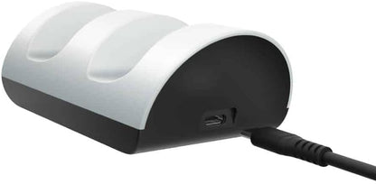Trust Gaming GXT 254 Duo Charging Dock for PS5 Controllers, USB Powered, Dualsense Charger Twin Docking Station with Light Indicators - White
