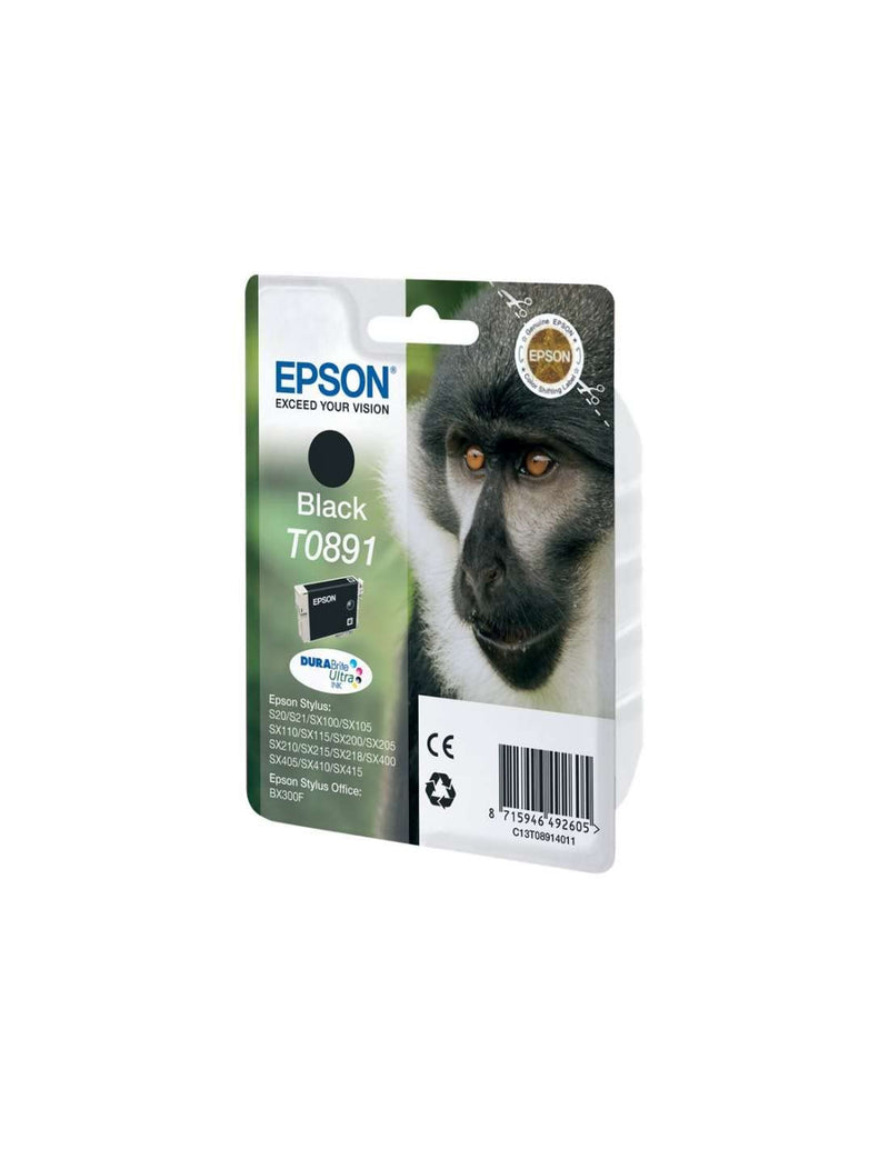 Epson T089 Serie Scimmia, Cartuccia Originale Getto d'Inchiostro DURABrite Ultra, Formato Standard