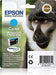 Epson Monkey Singlepack Cyan T0892 DURABrite Ultra Ink Cartridge for Printers (Original, Cyan, Inkjet Printing, 142 mm, 112 mm, 30 mm
