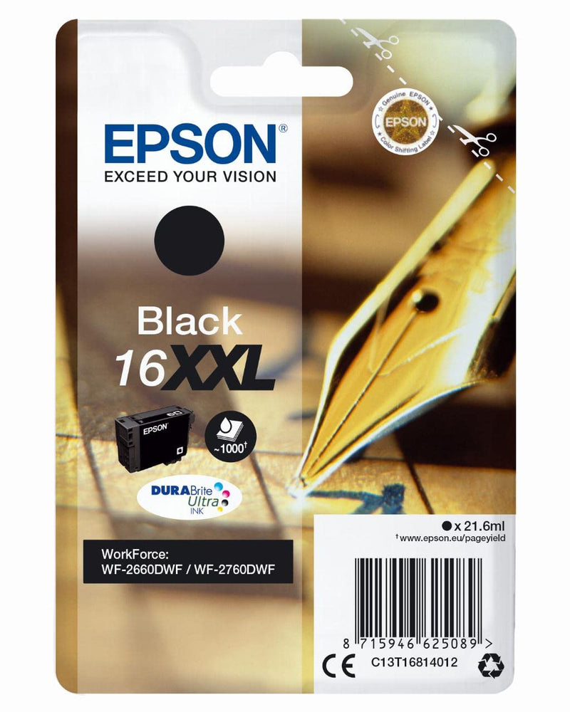 EPSON Singlepblack16xxldurabr. Ultrink Pen+crossw. Rsblis (rf+amsec. Tags