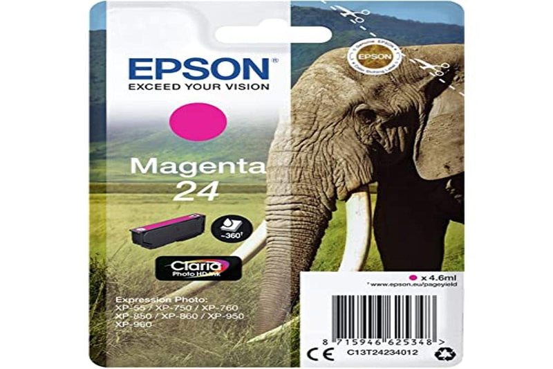 EPSON Elephant Ink Cartridge for Expression Photo XP-960 Series - Magenta