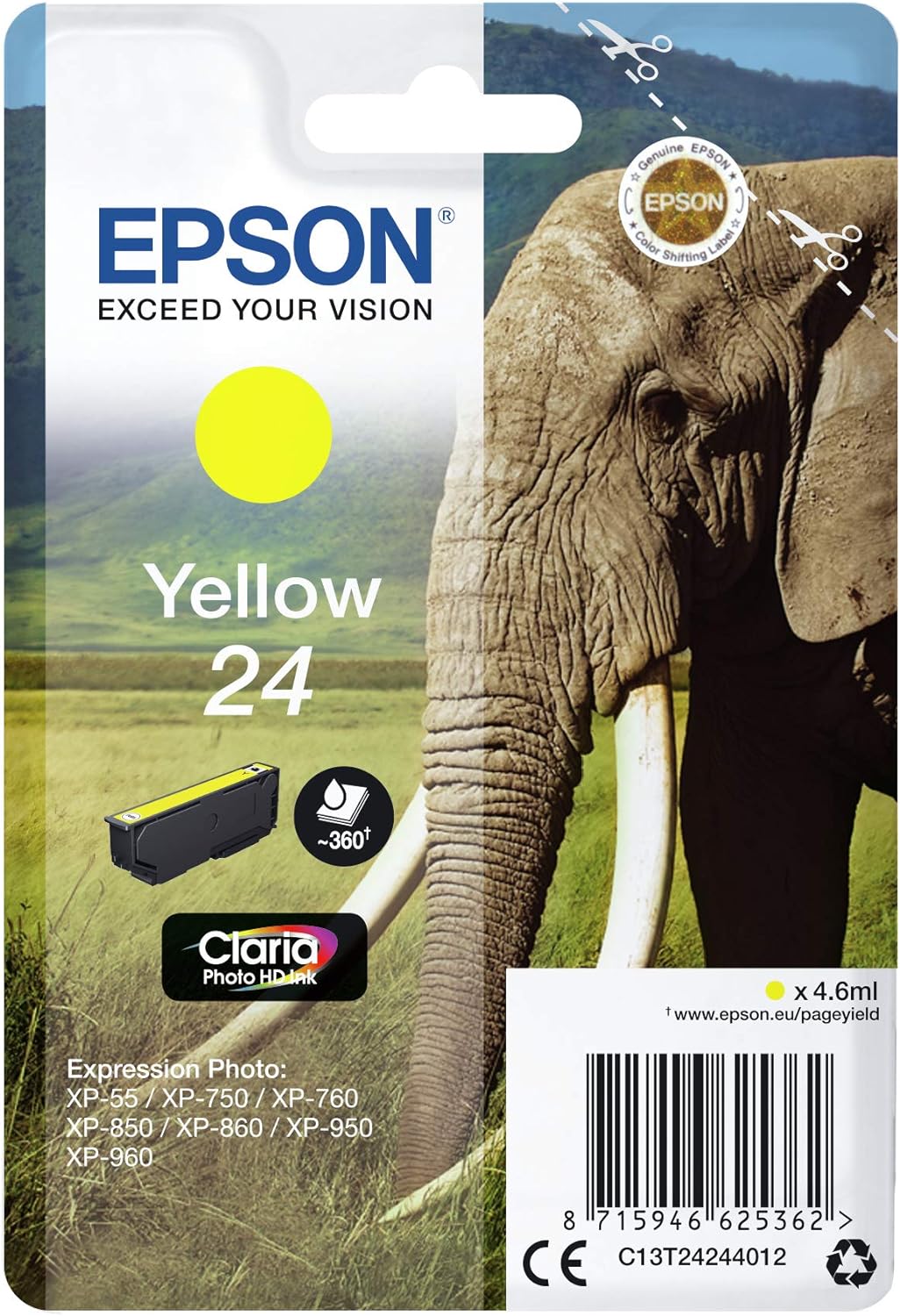 Epson C13T24324012 X-Large Inkjet Cartridge - Cyan