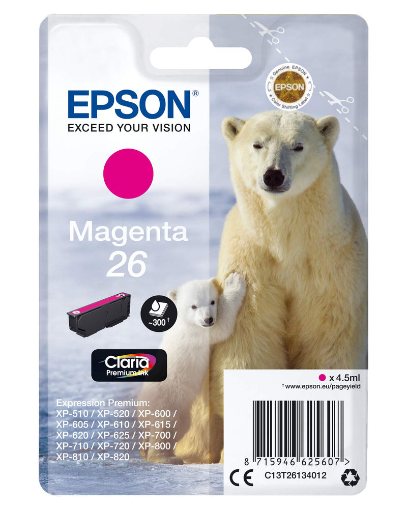 Epson C13T26134022 Inkjet Cartridge - Magenta