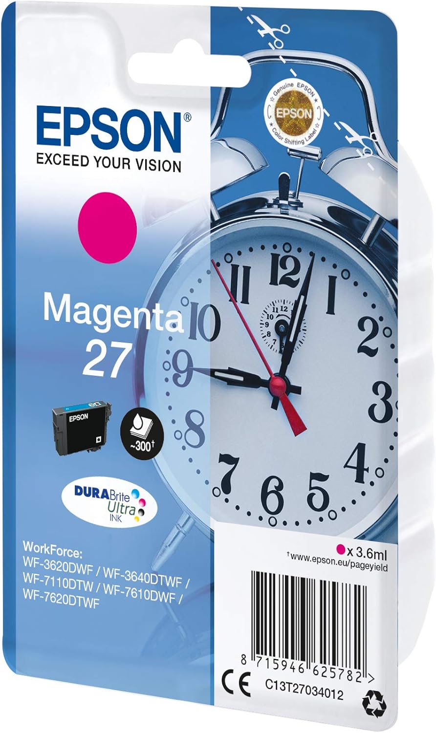 Epson C13T27034022 3.6ml 300pagine Magenta cartuccia d'inchiostro