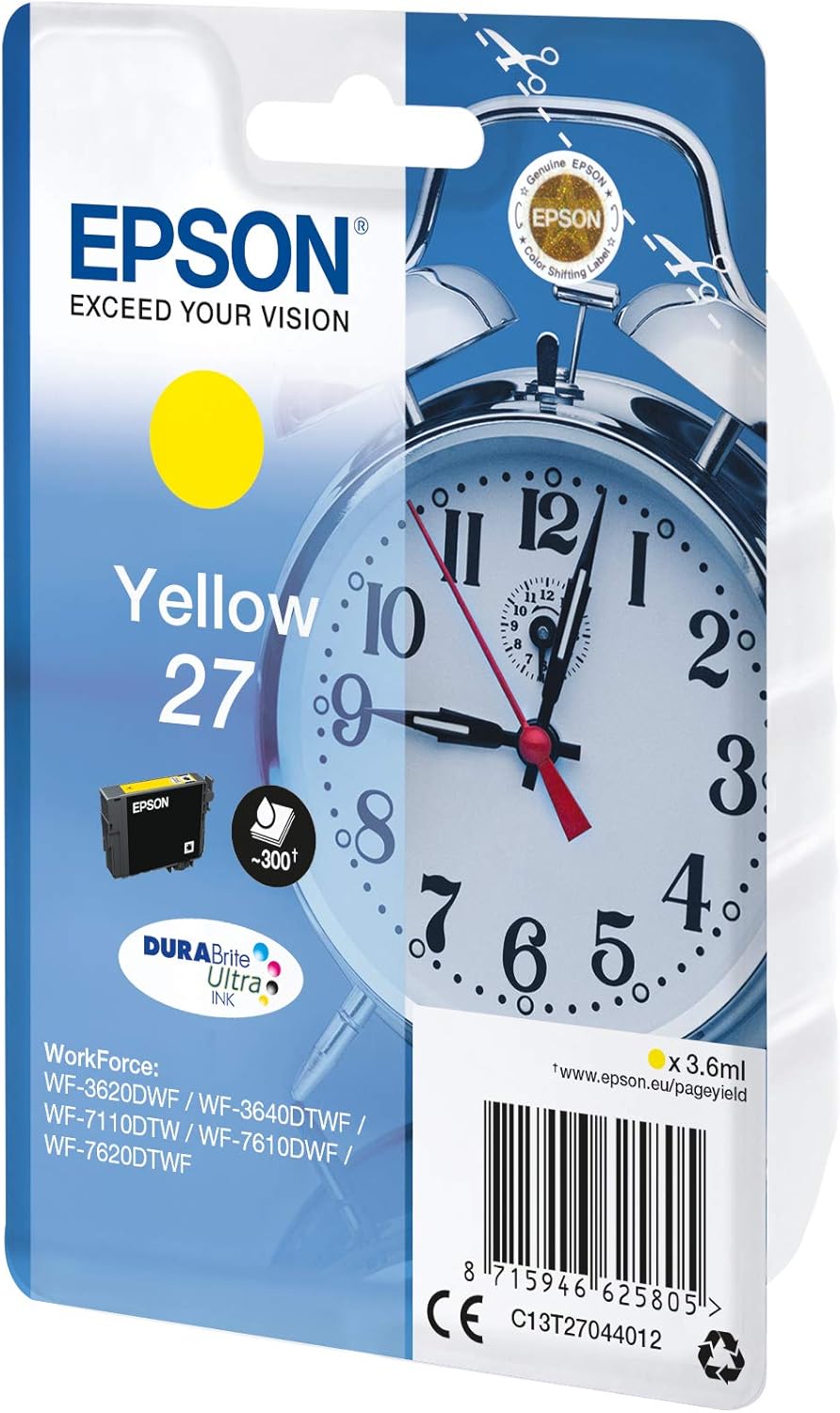 EPSON Alarm Clocks Ink Cartridge for WF-3620DWF Series - Yellow