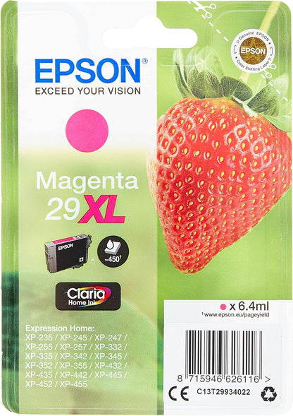 Epson Strawberry Ink Cartridge for Expression Home XP-445 Series - Magenta,XL