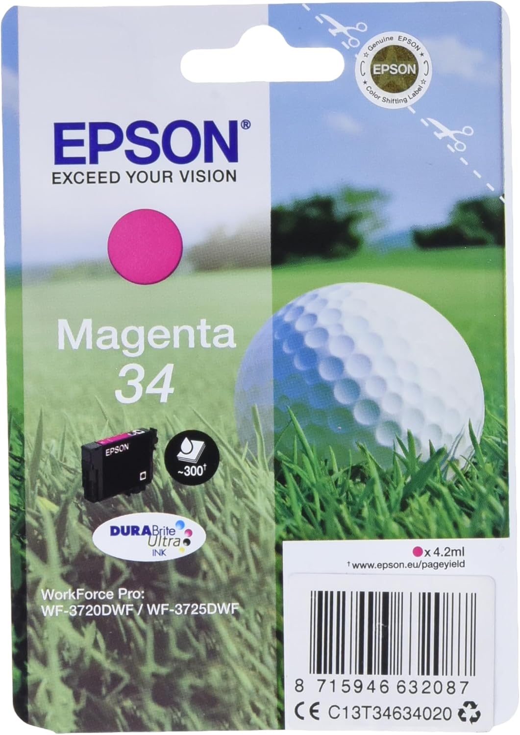 Epson C13T34634020 Standard Original Inkjet Cartridges - Magenta