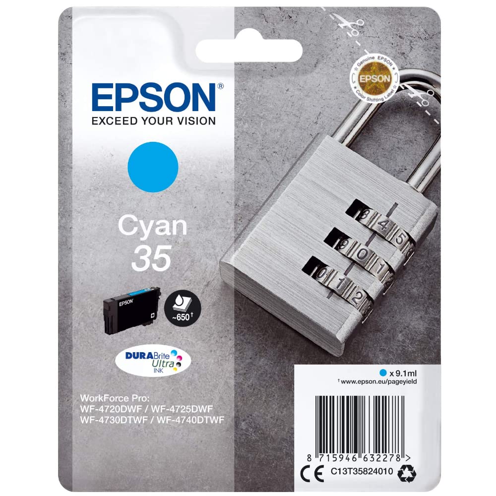 Epson C13T35824020 Original Inkjet Cartridges - Cyan