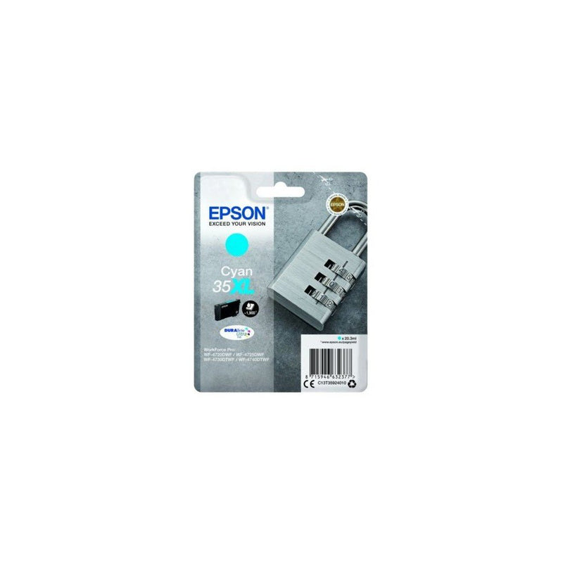 Epson C13T35924020 20.3ml Cian cartucho de tinta - Cartucho de tinta para impresoras (Epson, Cian, WorkForce Pro WF-4740DTWF, WorkForce Pro WF-4725DWF, WorkForce Pro WF-4720DWF, Alto, 20,3 ml