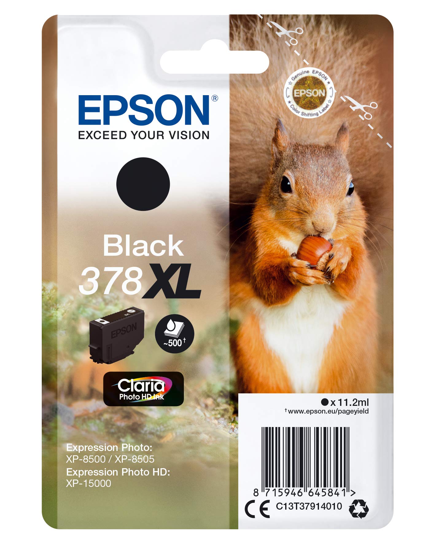 Epson C13T37914020 X-Large Inkjet Cartridge - Black