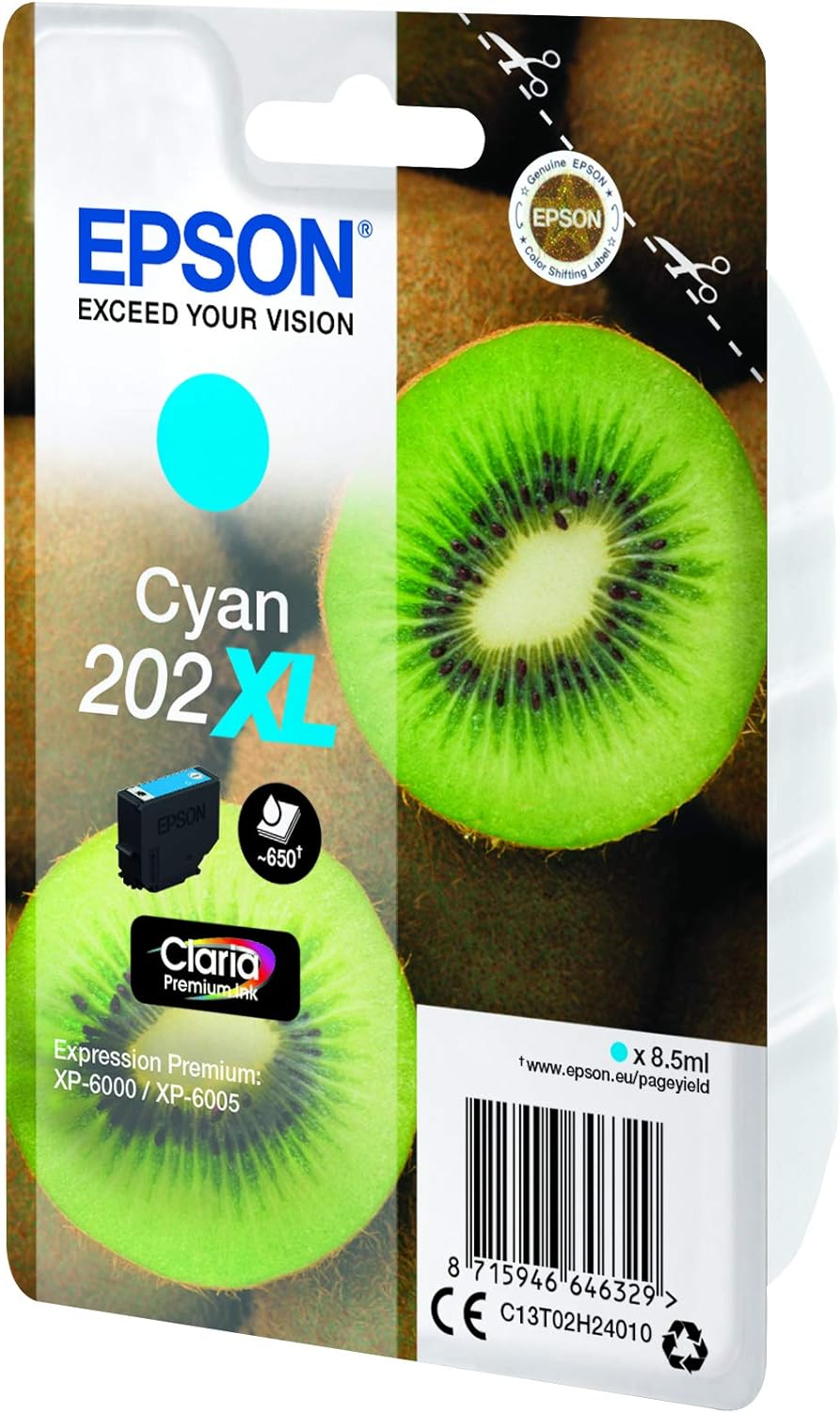 Epson C13T02H24020 XL Original Inkjet Cartridges - Cyan