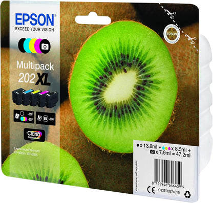 Epson C13T02G74020 Multi-pack XL Original Inkjet Cartridges - Multi-pack (Black, Yellow, Magenta, Cyan) (Pack of 5
