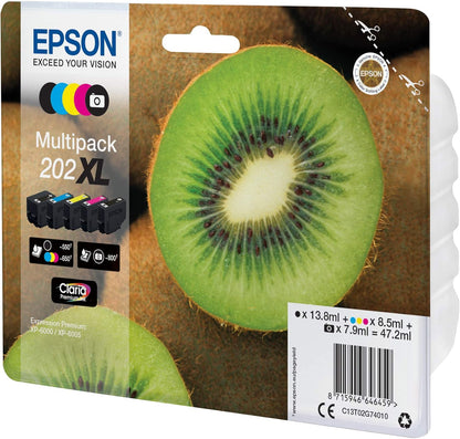Epson C13T02G74020 Multi-pack XL Original Inkjet Cartridges - Multi-pack (Black, Yellow, Magenta, Cyan) (Pack of 5