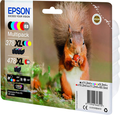 Epson C13T379D4020 X-Large Inkjet Cartridge - Black/Yellow/Magenta/Cyan (Pack of 6