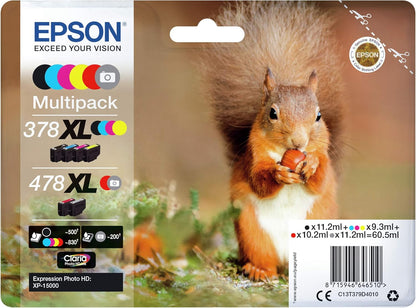 Epson C13T379D4020 X-Large Inkjet Cartridge - Black/Yellow/Magenta/Cyan (Pack of 6