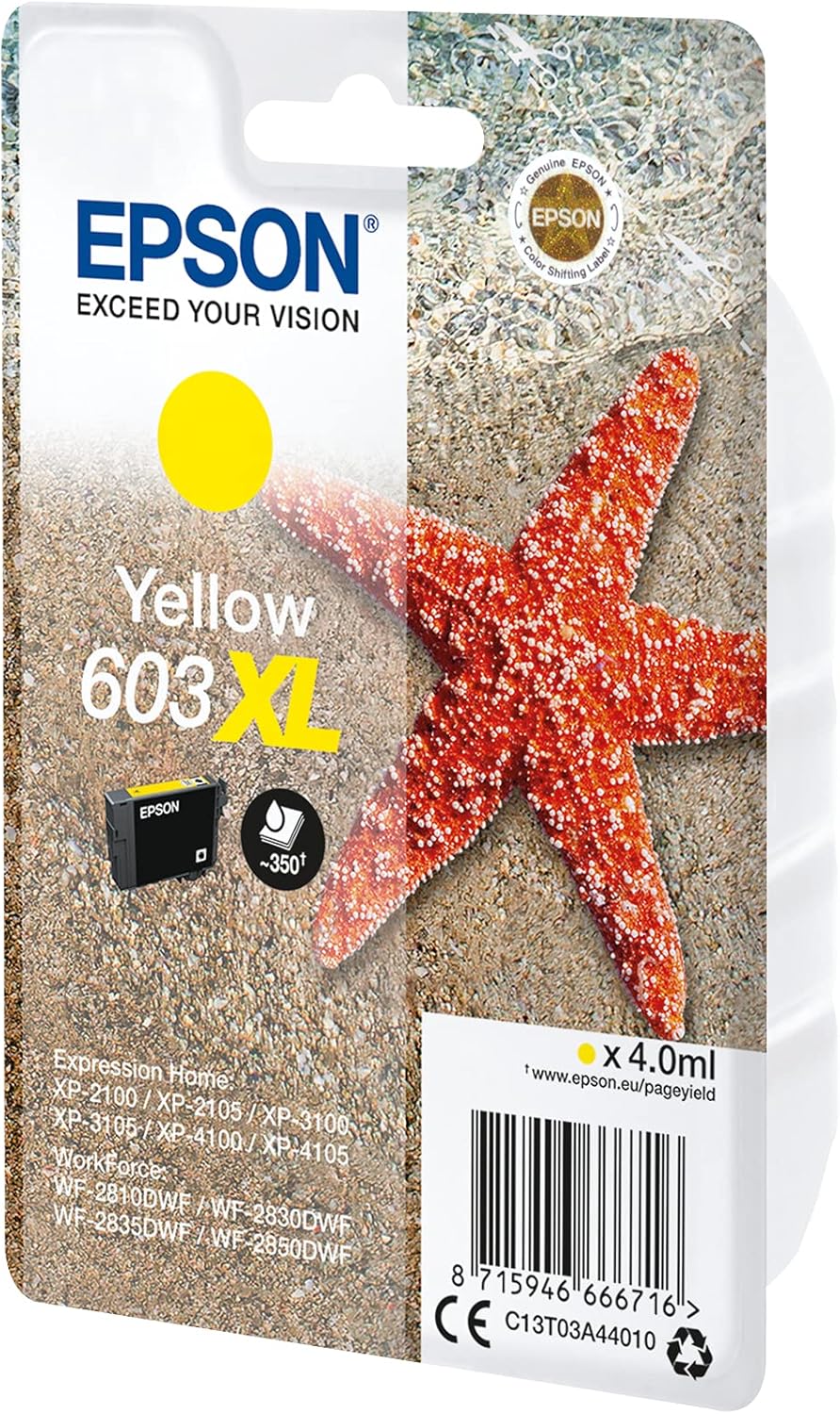 Epson SINGLEPACK Yellow 603XL Ink SUPL