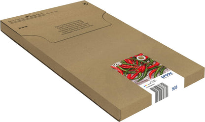Epson 503 Chillies, Genuine Multipack, Eco-Friendly Packaging, 4-Colours Ink Cartridges