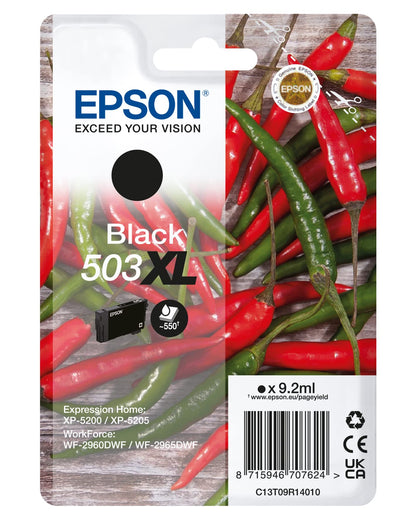 Epson 503XL Chillies, Genuine Black Ink Cartridge