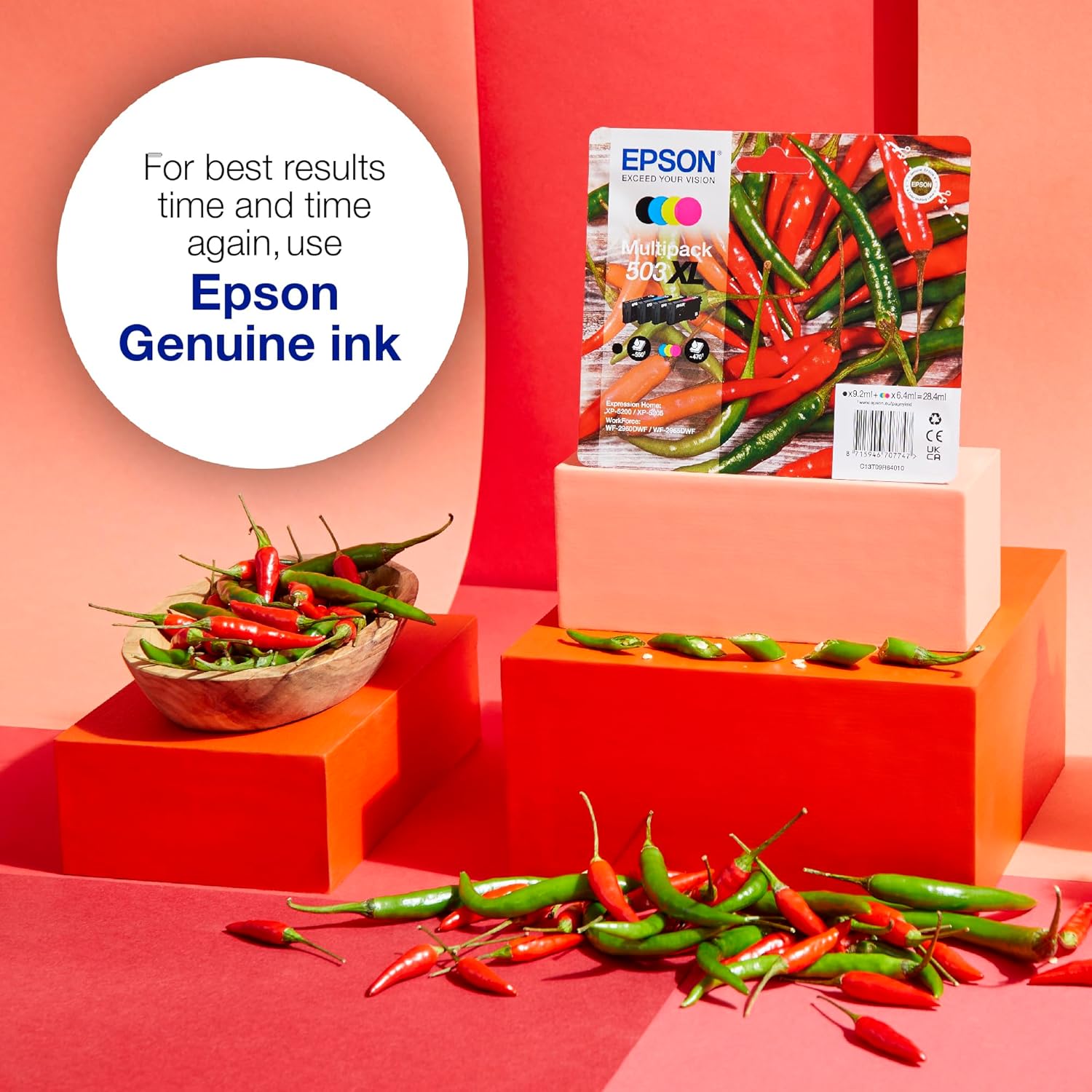 Epson 503XL Chillies, Genuine Yellow Ink Cartridge