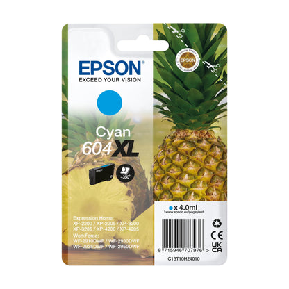 Epson 604XL Pineapple, Genuine Cyan Ink Cartridge