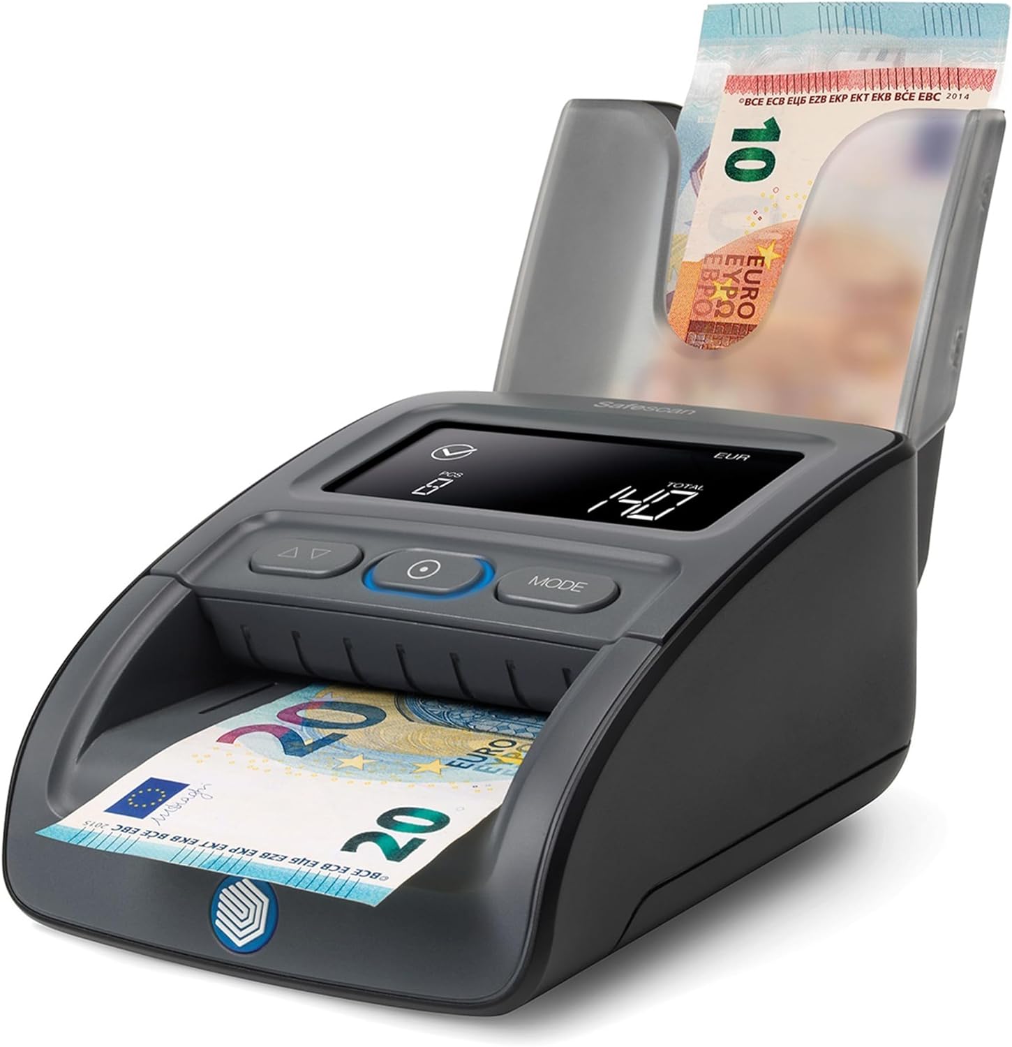 Safescan RS-100 Banknote Stacker that Collects Banknotes Checked By Counterfeit Money Detectors - Removable Stacker that Easily Clicks onto the Safescan 155-S G2 Money Checker Machine