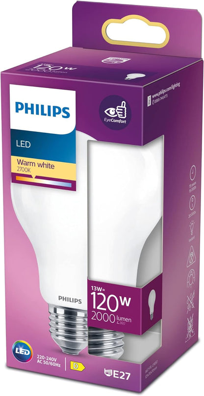 Led Lamp Philips Standard D 120 W 13 W E27 2000 Lm 7 X 12 Cm (2700 K)