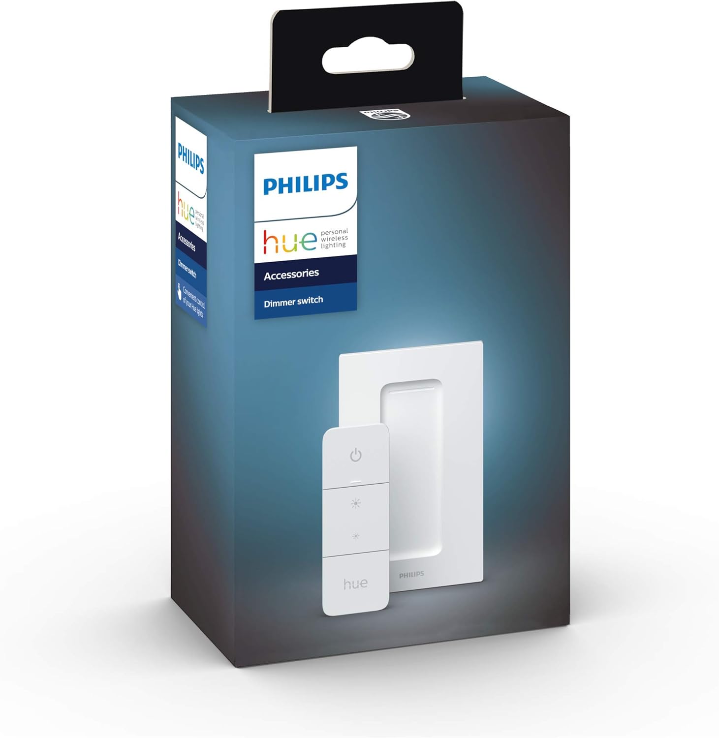Philips Hue White and Colour Ambiance Bloom  Smart LED Table Lamp Bundle, Includes Hue Dimmer Switch, with Bluetooth Compatible with Alexa and Google Assistant