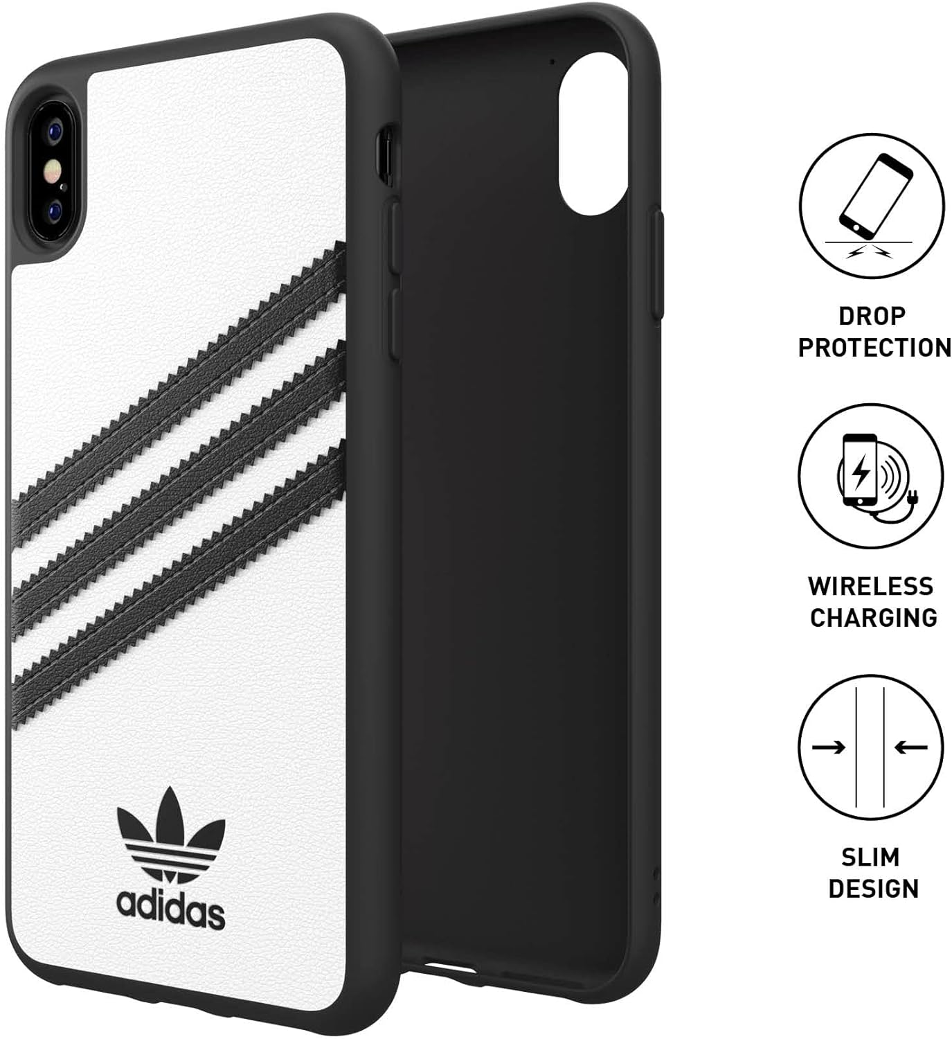 adidas Phone Case Compatible with iPhone XS Max, Originals Moulded Samba Case, Shockproof, Fully Protective Phone Cover