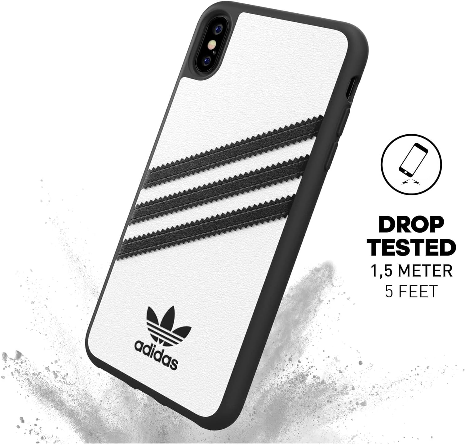 adidas Phone Case Compatible with iPhone XS Max, Originals Moulded Samba Case, Shockproof, Fully Protective Phone Cover