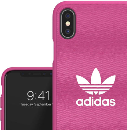 adidas Originals Case for iPhone X/XS Fabric Molded - Shock Pink Adicolor - Shock Pink