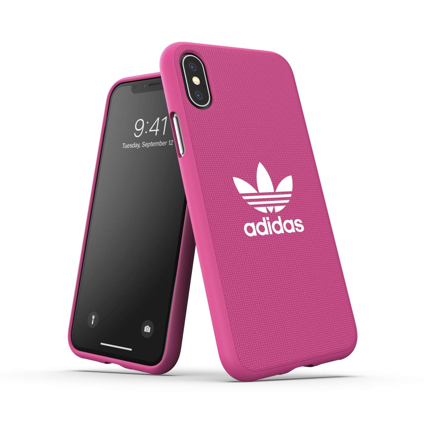 adidas Originals Case for iPhone X/XS Fabric Molded - Shock Pink Adicolor - Shock Pink