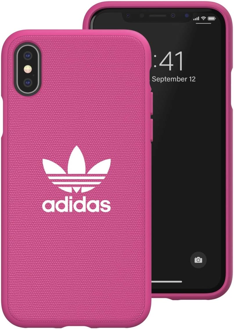 adidas Originals Case for iPhone X/XS Fabric Molded - Shock Pink Adicolor - Shock Pink