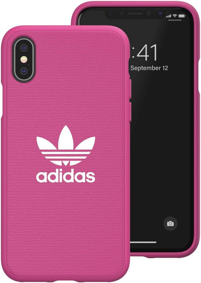 adidas Originals Case for iPhone X/XS Fabric Molded - Shock Pink Adicolor - Shock Pink
