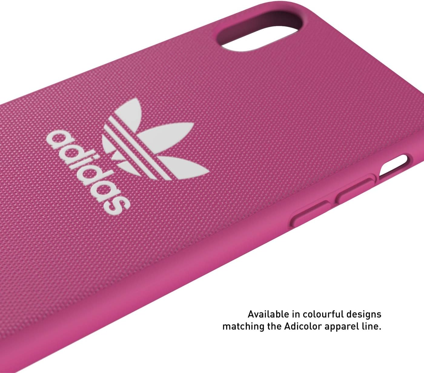 adidas Originals Case for iPhone X/XS Fabric Molded - Shock Pink Adicolor - Shock Pink