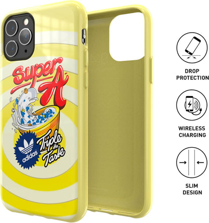 adidas Originals Compatible with iPhone 11 Pro Case, Moulded Bodega Mobile Phone Protective Cover - Yellow