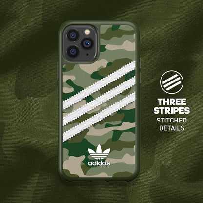 Adidas Custodia Originals compatibile con iPhone 11 Pro, custodia protettiva per telefono Stampata - Verde Mimetico