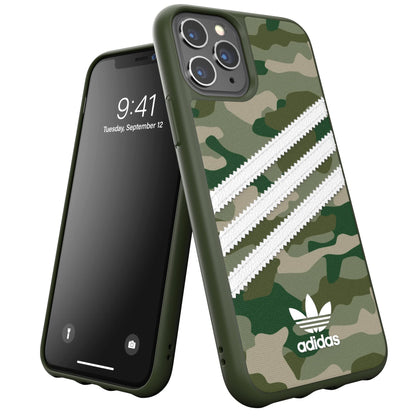 Adidas Custodia Originals compatibile con iPhone 11 Pro, custodia protettiva per telefono Stampata - Verde Mimetico
