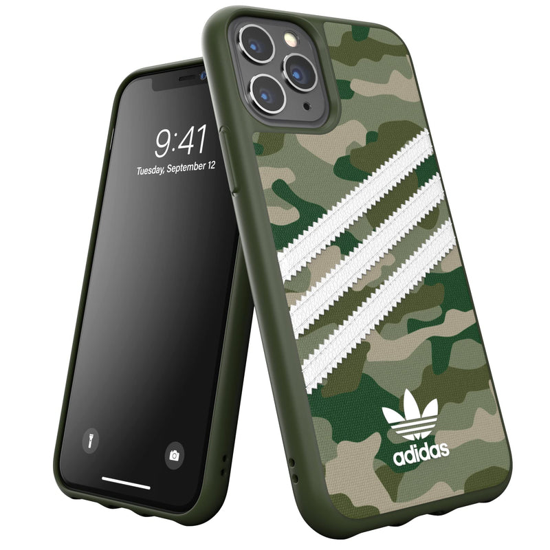 Adidas Custodia Originals compatibile con iPhone 11 Pro, custodia protettiva per telefono Stampata - Verde Mimetico