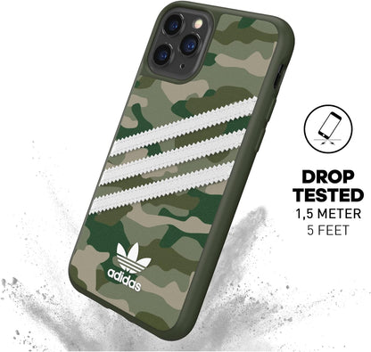 Adidas Custodia Originals compatibile con iPhone 11 Pro, custodia protettiva per telefono Stampata - Verde Mimetico