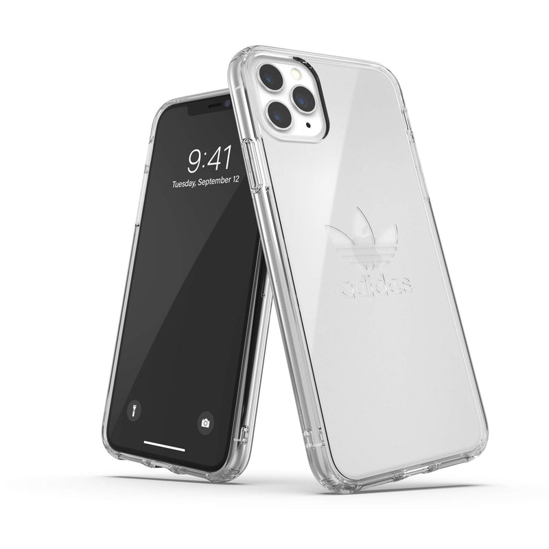 adidas Originals Compatible with iPhone 11 Pro Max Case, Large Logo Print, Transparent Protective Mobile Phone Case - Transparent