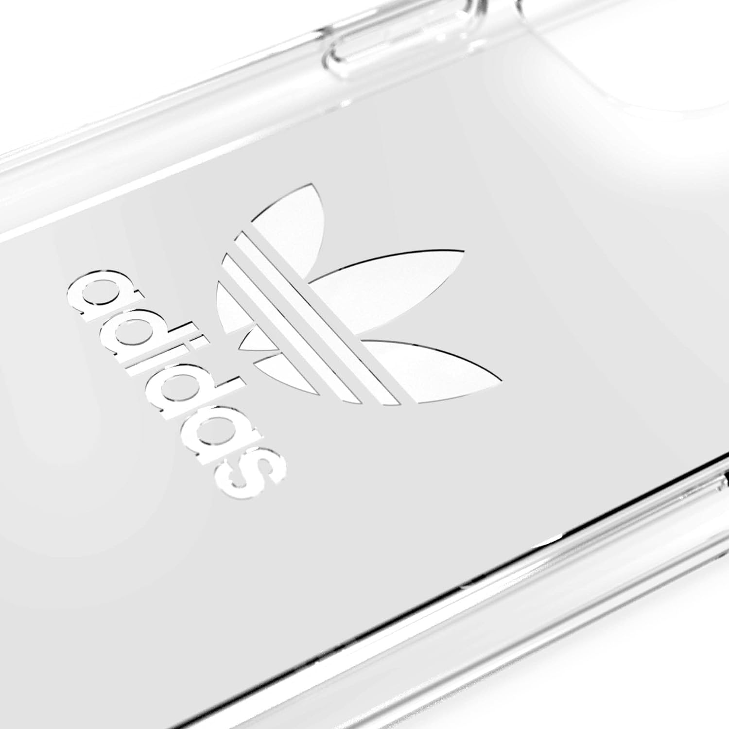 adidas Originals Compatible with iPhone 11 Pro Max Case, Large Logo Print, Transparent Protective Mobile Phone Case - Transparent