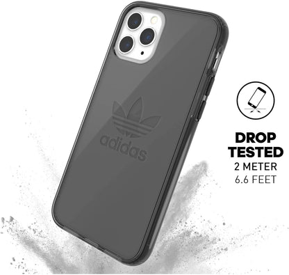 adidas Originals Compatible with iPhone 11 Pro Case, Large Logo Print Transparent Protective Mobile Phone Case – Black