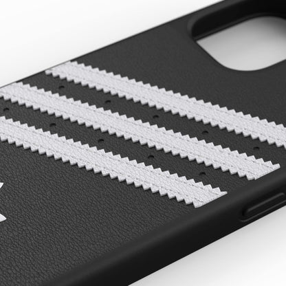 adidas 42229 Phone Case Designed for iPhone 12 Mini Case, 5.4 Inches, Drop Tested Cases, Shockproof Raised Edges, Originals Moulded PU Protective Cover, Black and White