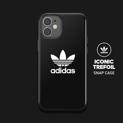 adidas Phone Case Designed for iPhone 12 Mini, Drop Tested Cases, Shockproof Raised Edges, Originals Protective Cover, Black