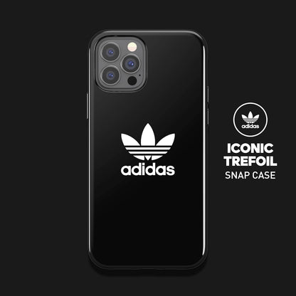 adidas Case Designed for iPhone 12 / iPhone 12 Pro 6.1, Drop Tested Cases, Shockproof Raised Edges, Original Snap Case Protective Case, Black