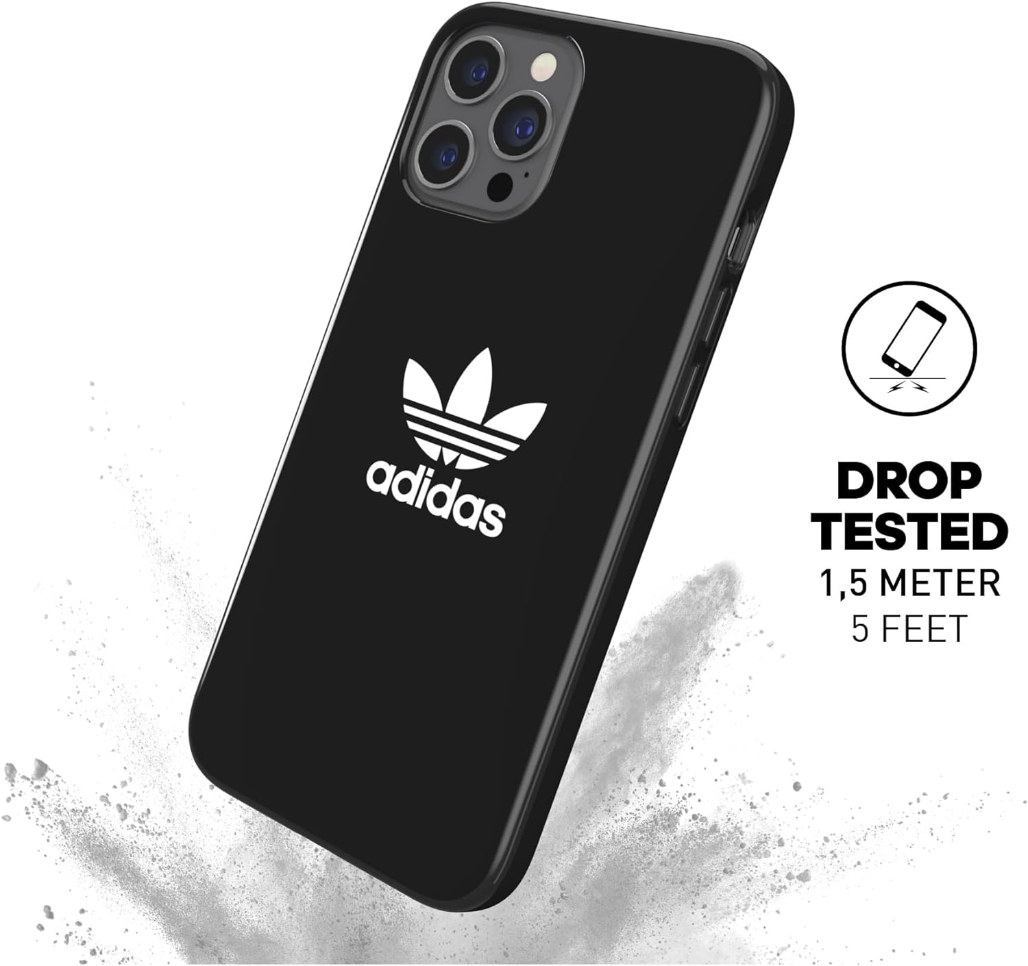 adidas Case Designed for iPhone 12 Pro Max 6.7, Drop Tested Cases, Shockproof Raised Edges, Original Snap Case Protective Case